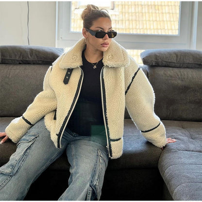 Dulcira | Women’s fleece jacket with high collar