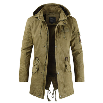 Men's Casual and Functional Parka Jacket with Hood and Practical Pockets Dulcira