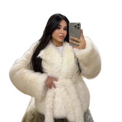 Women Elegant Trend Faux Fur Bolero