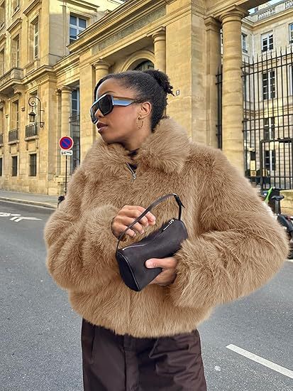 Women Designer Faux Fur Jacket