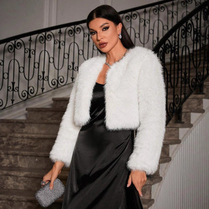 Dulcira | Women's Fluffy Short Jacket