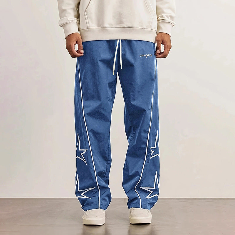 Men's Casual Sports Pants with Striking Star Design Dulcira
