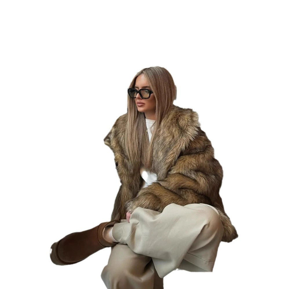 Dulcira | Women's Cozy Faux-Fur Jacket with Soft Lining