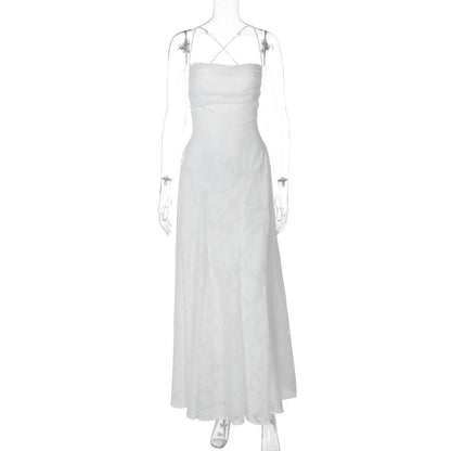 Women Elegant Evening Dress with Fine Floral Patterns and Sophisticated Details Dulcira