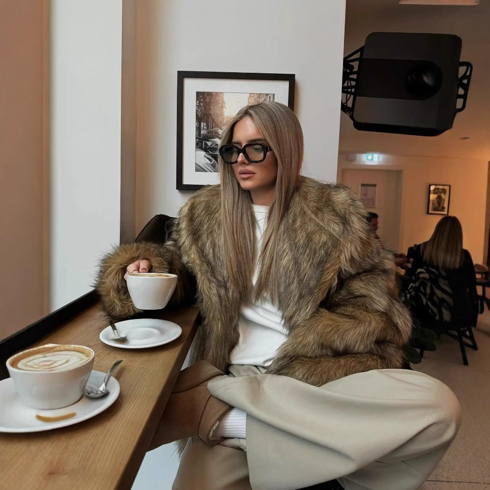 Dulcira | Women's Cozy Faux-Fur Jacket with Soft Lining