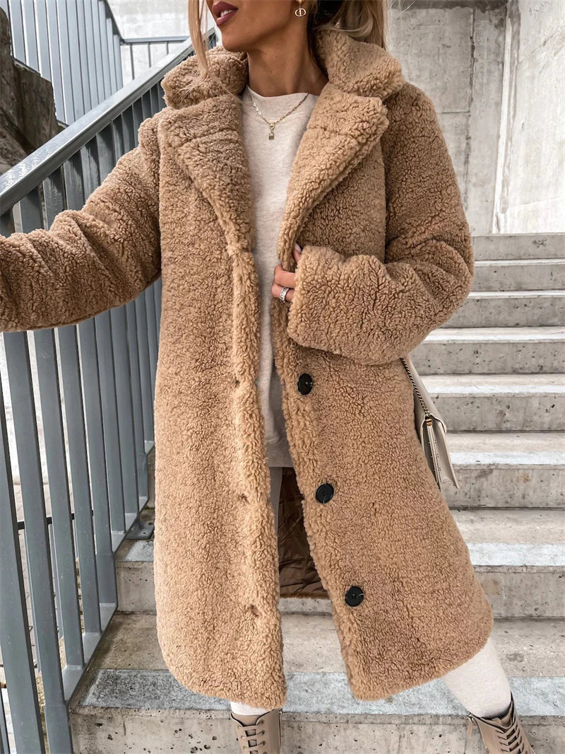 Dulcira | Longer Coat Made Of Sheepskin