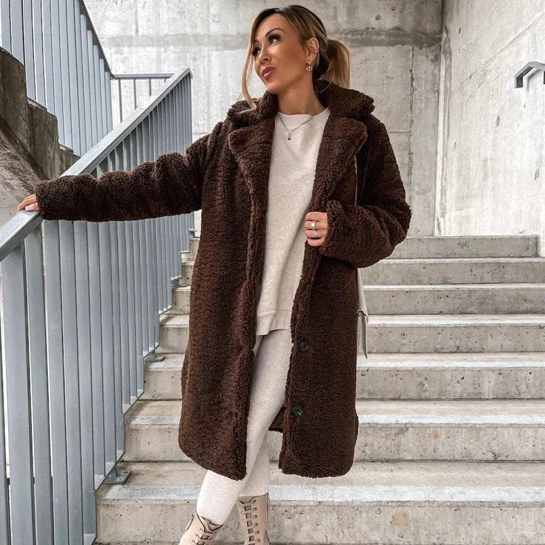Dulcira | Longer Coat Made Of Sheepskin