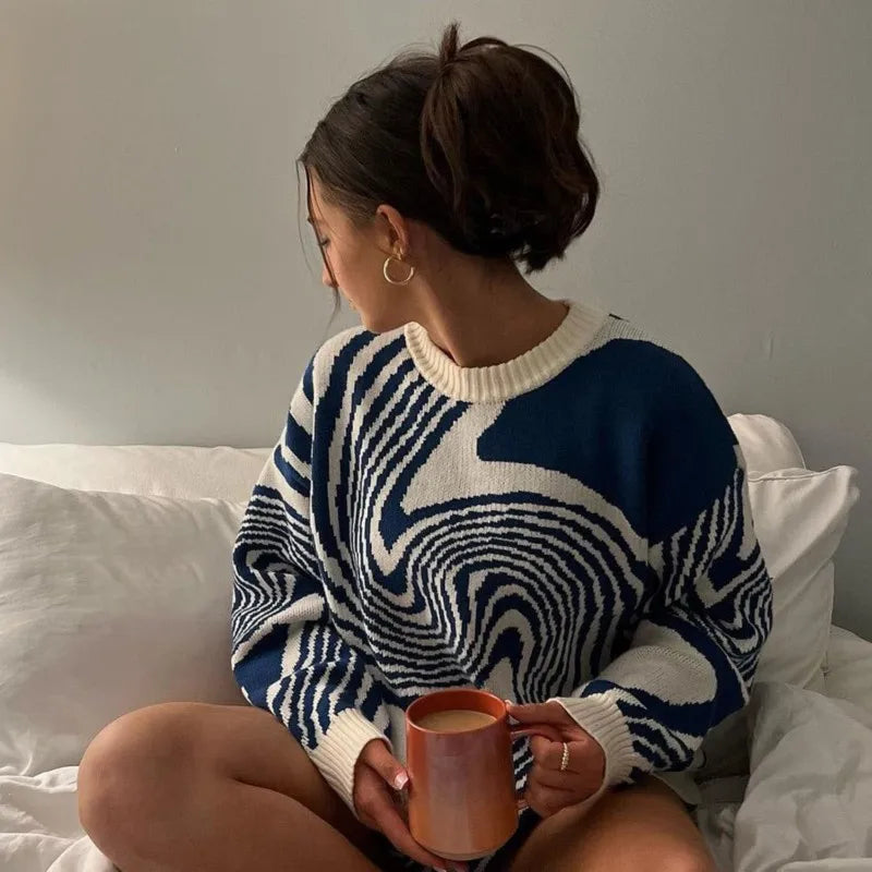 Dulcira | Knitted Vintage Sweater Unisex Relaxed Comfort