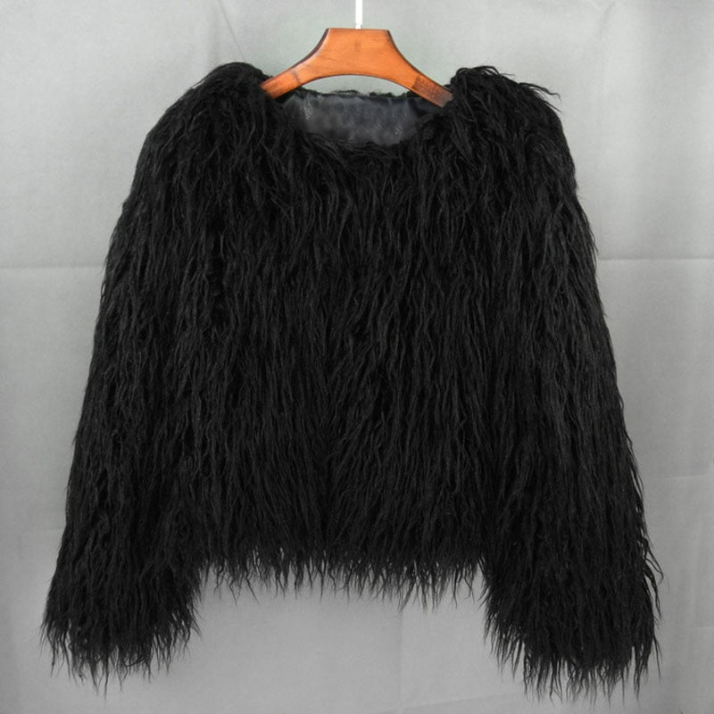 Dulcira | Women's Thick Warm Faux Fur Coat
