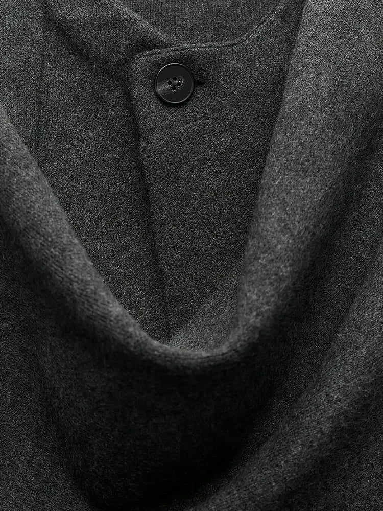 Dulcira | Knit Cape Coat with Scarf