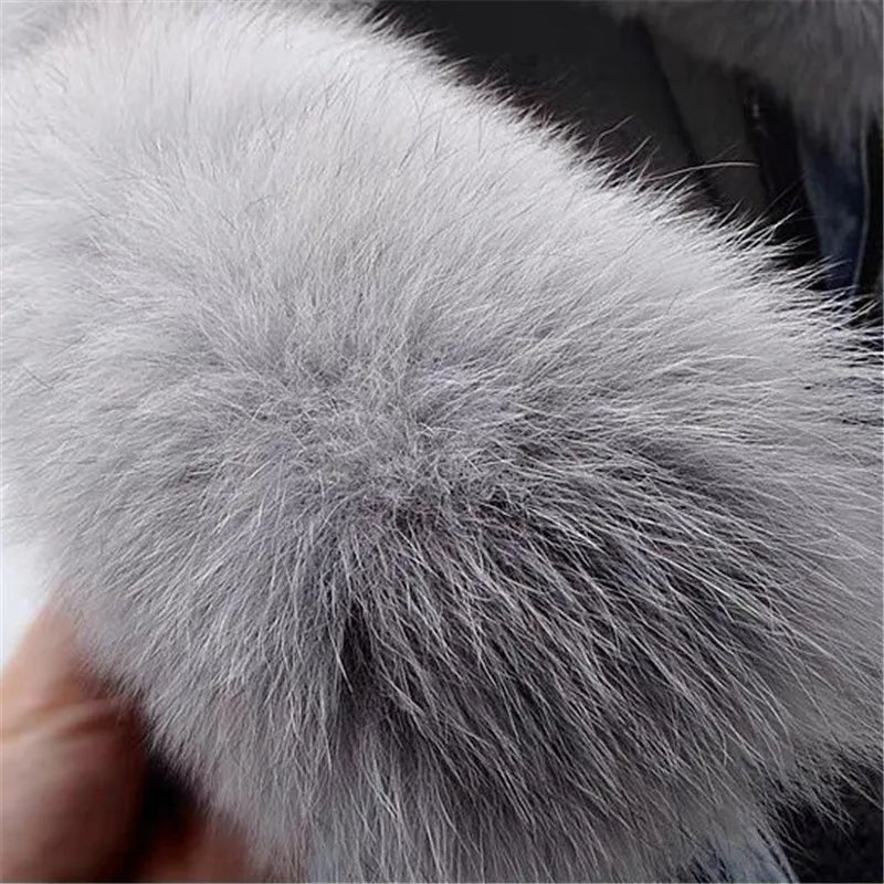 Dulcira | Denim Jacket with Faux Fur Collar