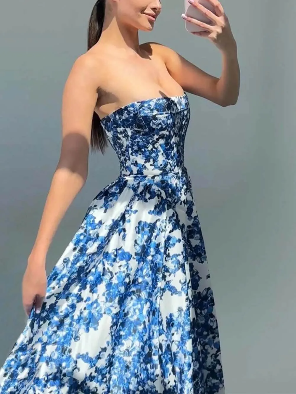Dulcira | Porcelain Flower Dress