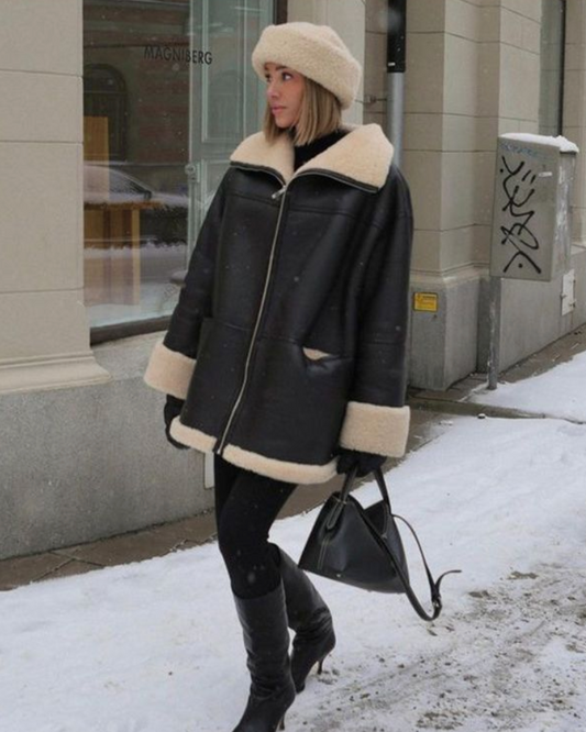 Dulcira | Fashionable Leather Jacket