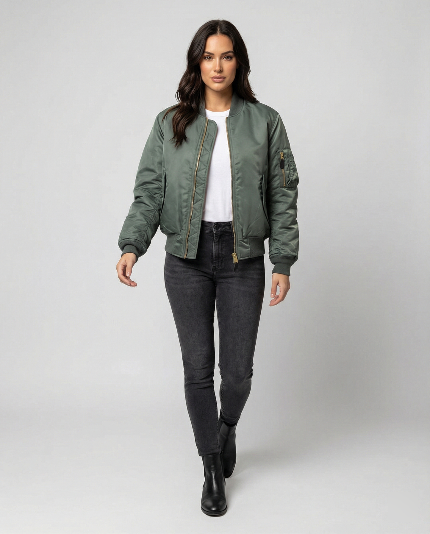 Dulcira | Unisex Classic Bomber Jacket for Women