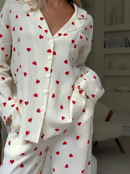 Dulcira | The Aesthetic Heart Pajama Set