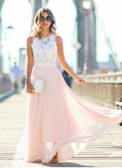 Dulcira | Elegant Chiffon Maxi Dress
